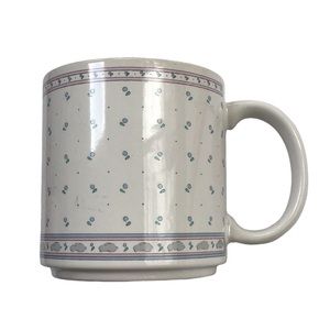 Michel & Company Made In Japan Cottage Core Country Bunny & Tulips Large Mug